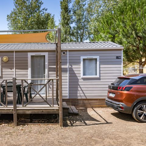 Stacaravan 4 personen - Mobile-home | Comfort | 2 Slaapkamers | 4 Pers. | Verhoogd terras | Airconditioning.