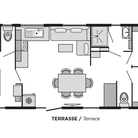 MOBILHOME 6 personas - Toscana COMFORT Aire acondicionado