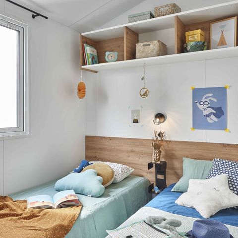 CASA MOBILE 6 persone - Cottage da 6 posti letto, 3 camere da letto (TV, lavastoviglie, aria condizionata)