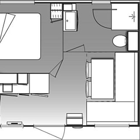 CASA MOBILE 4 persone - O'HARA, 1 camera da letto