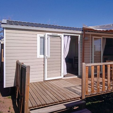 STACARAVAN 4 personen - Comfort | 2 Slaapkamers | 4 Pers | Verhoogd terras | Airconditioning