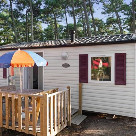 STACARAVAN 4 personen - Klassiek | 2 slaapkamers | 4 pers. | Eenpersoons terras