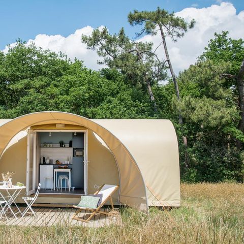 BUNGALOW DE LONA 4 personas - COCO DULCE CONFORT (sin instalaciones sanitarias)