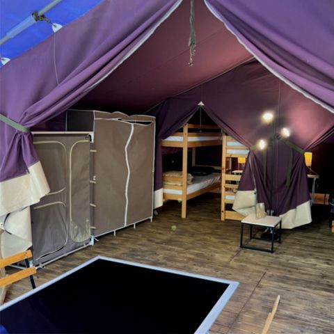 CANVAS AND WOOD TENT 6 people - Lodge Safari Tent 4-6 People