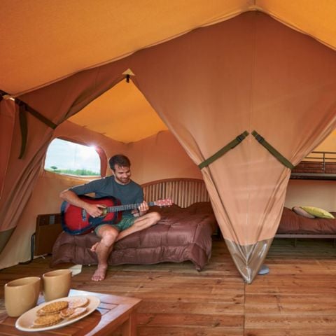 TENDA IN TELA E LEGNO 6 persone - Tenda Lodge Safari 4-6 persone