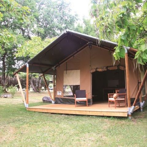 TENDA IN TELA E LEGNO 5 persone - Safari senza servizi igienici