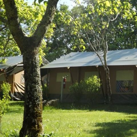 CANVAS AND WOOD TENT 5 people - Safari without sanitary facilities