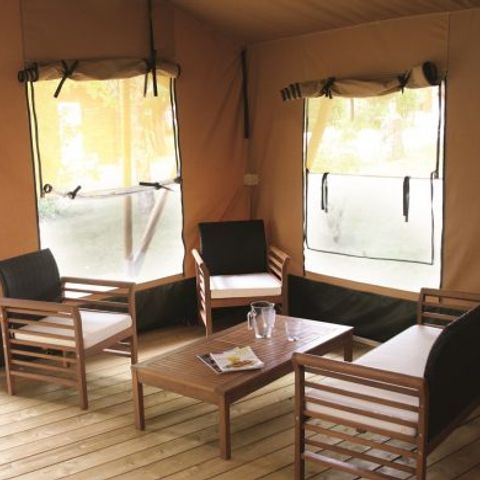 CANVAS AND WOOD TENT 5 people - Safari without sanitary facilities