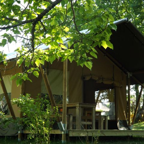 TENDA IN TELA E LEGNO 5 persone - Safari senza servizi igienici