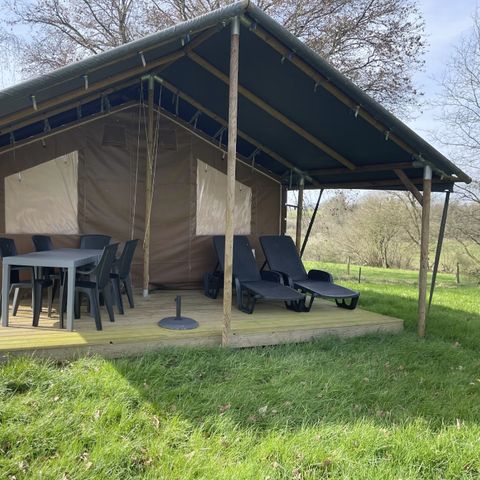 TENTE TOILE ET BOIS 5 personnes - Coco Safari lodge