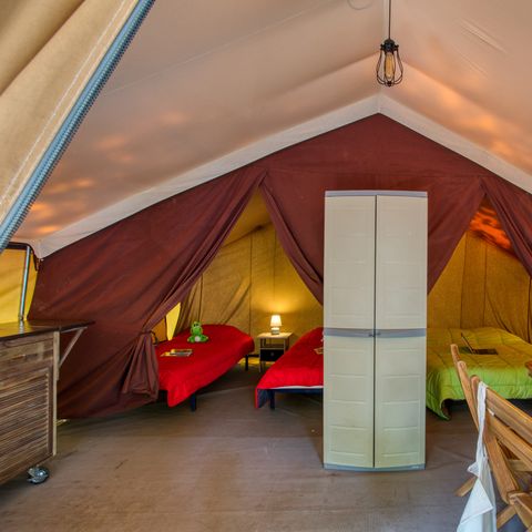 CANVAS AND WOOD TENT 4 people - Safari Confort 25m² (2 bedrooms) 4 pers