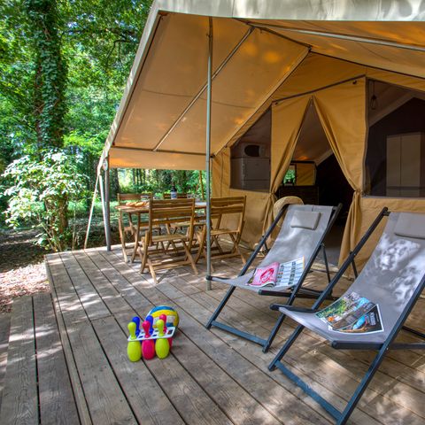 CANVAS AND WOOD TENT 4 people - Safari Confort 25m² (2 bedrooms) 4 pers