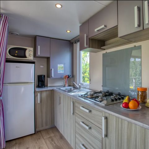 MOBILHOME 4 personnes - Mobil-home Challans Confort (2 chambres) - terrasse couverte + TV 4 pers.