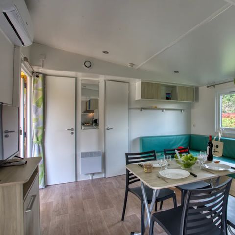 MOBILHOME 4 personas - Mobil home Campbell Premium 34m² (2 habitaciones) - aire acondicionado + lavavajillas + TV 4 pers.