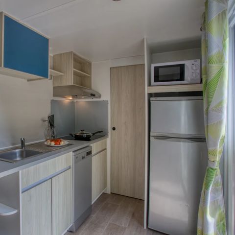 MOBILHOME 4 personas - Mobil home Campbell Premium 34m² (2 habitaciones) - aire acondicionado + lavavajillas + TV 4 pers.