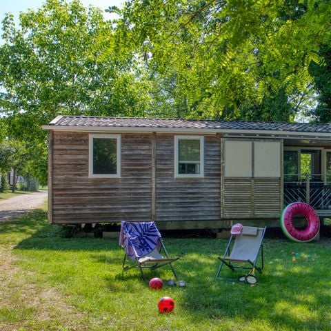 Stacaravan 6 personen - Stacaravan Cayuga Confort 41m² (3 kamers) - overdekt terras + TV