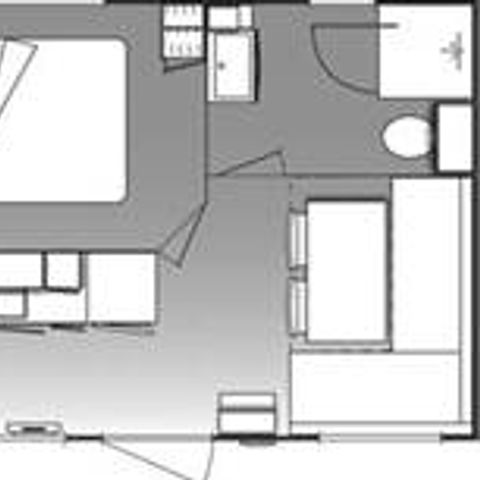 MOBILHOME 3 personas - Confort+, 1 habitación