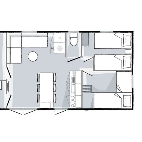 MOBILHOME 6 personnes - Mahana 3 chambres 33m²