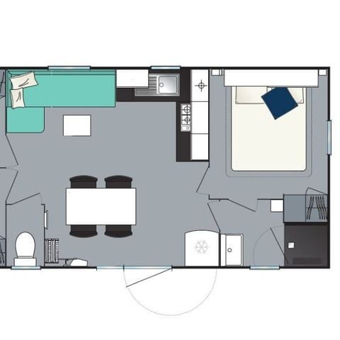 MOBILHOME 8 personnes - Loisir+ 3 chambres 30m²