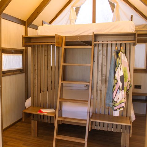 TENTE TOILE ET BOIS 4 personnes - Glamping