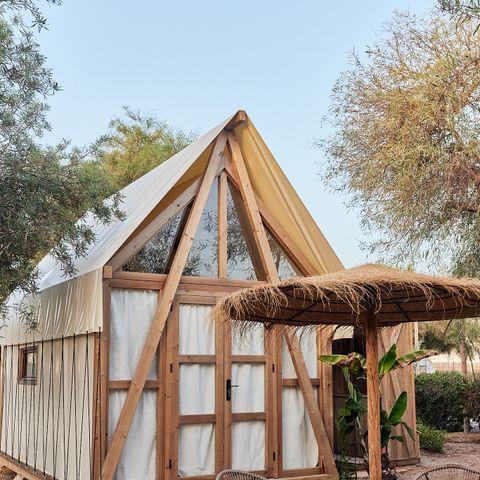 TENTE TOILE ET BOIS 4 personnes - Glamping