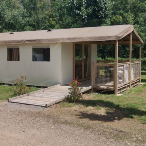 TENTE TOILE ET BOIS 4 personnes - Ecolodge (sans sanitaires)