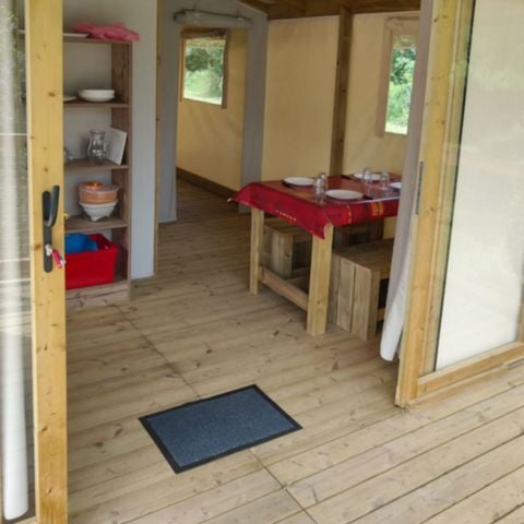 TENTE TOILE ET BOIS 4 personnes - Ecolodge (sans sanitaires)