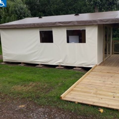 TENTE TOILE ET BOIS 4 personnes - Ecolodge (sans sanitaires)