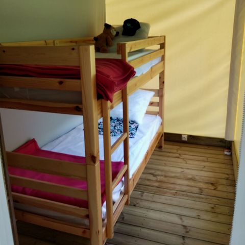 TENTE TOILE ET BOIS 4 personnes - Ecolodge (sans sanitaires)