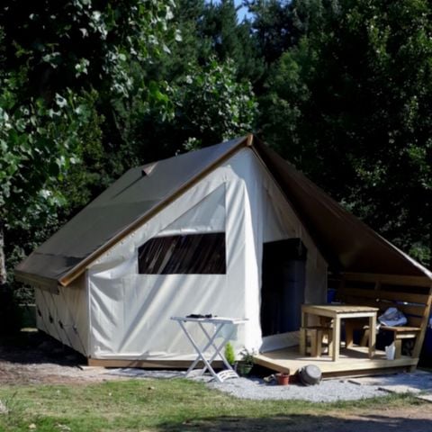 TENTE TOILE ET BOIS 5 personnes - Sahari (sans sanitaires)