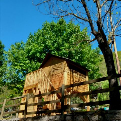 TENDA IN TELA E LEGNO 2 persone - Tenda Baroudeur su palafitte