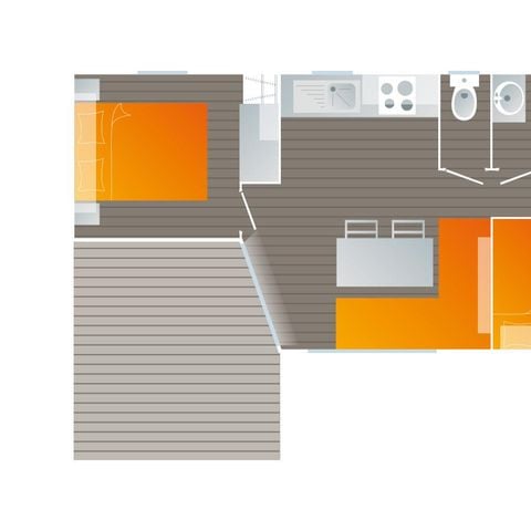 MOBILHOME 4 personnes - PERROCHE 