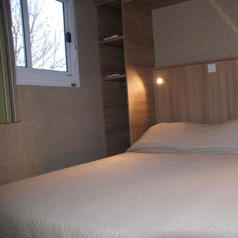 Chalet 5 personen - 28m² COMFORT 2 slaapkamers + halfoverdekt terras