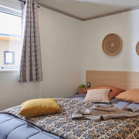 CHALET 5 personas - Chalet Premium 28m² 2 habitaciones / terraza semi-cubierta / TV / aire acondicionado