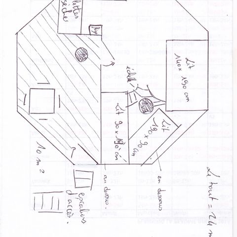 AUßERGEWÖHNLICHE UNTERKUNFT 4 Personen - Baumhaus 24m² 1 Zimmer - mit Sanitäranlagen