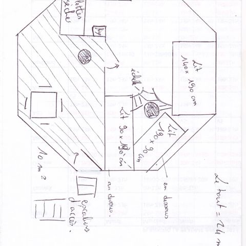 ALOJAMIENTO INUSUAL 4 personas - Casa en el árbol 24m² 1 dormitorio - con instalaciones sanitarias