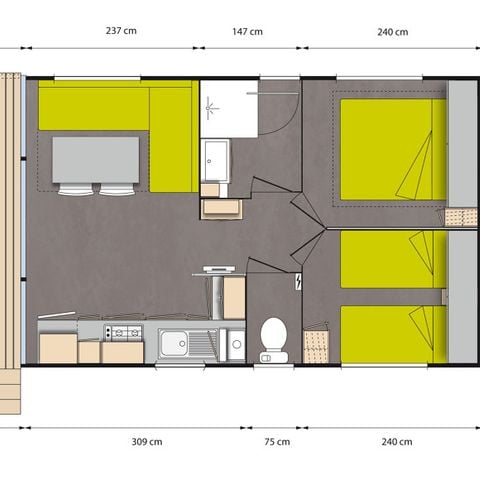 CASA MOBILE 4 persone - Casa mobile comfort