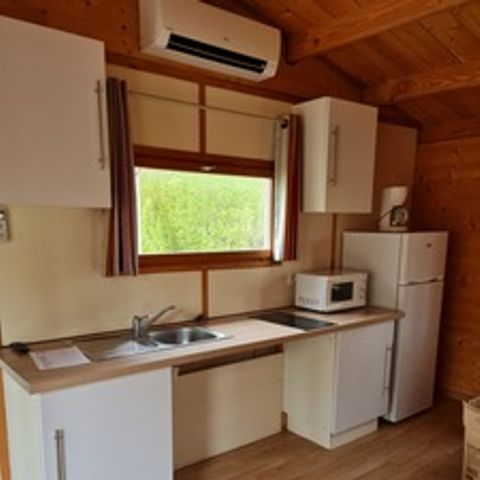 CHALET 2 personnes - Chalet  Confort 35m² 1 chambre - climatisation + TV + Terrasse couverte