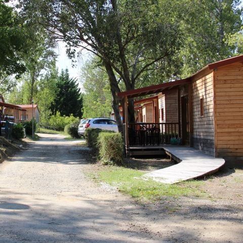 Chalet 2 personen - Chalet Confort 35m² 1 kamer - airconditioning + TV + Overdekt terras