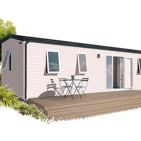 MOBILHOME 6 personnes - Mobil-home Premium 35m² 3 chambres + Climatisation + TV + LV + terrasse couverte