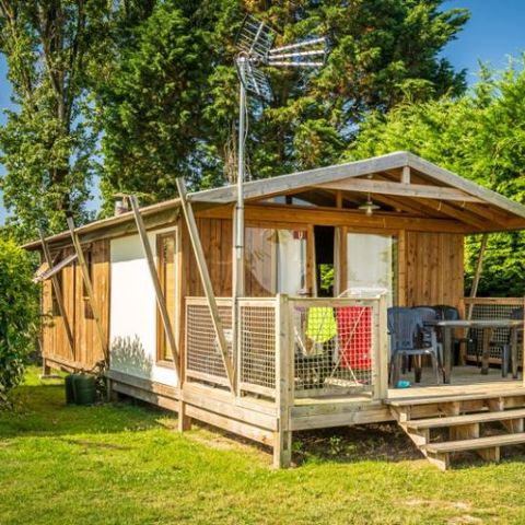 TENTE TOILE ET BOIS 4 personnes - Lodge Cocoon 4 personnes 2 chambres 32m²