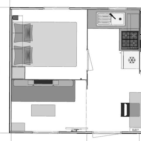 BUNGALOW 4 personnes - Cocoon 4 personnes 1 chambre 18m²