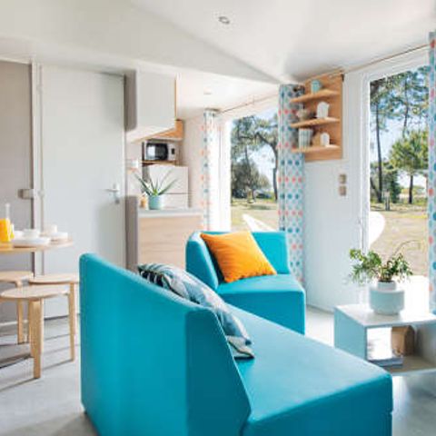 MOBILHEIM 6 Personen - Cottage Grand Confort 3 Zimmer + halbüberdachte Terrasse