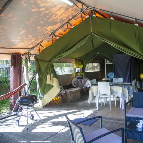 TENT 5 people - Comfort 37 m² 2 bedrooms (without bathroom)