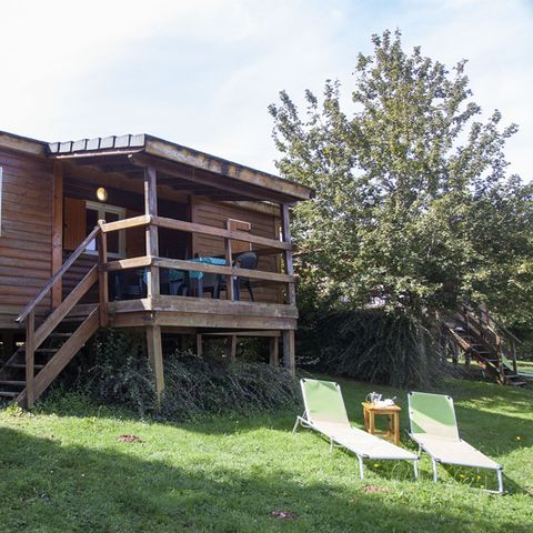 Chalet 8 personen - Premium 35 m² met uitzicht op het meer