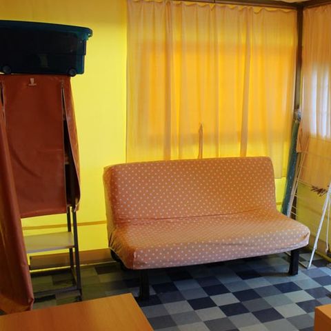 BungalowTent 6 personen - Standaard 25 m² 2 slaapkamers