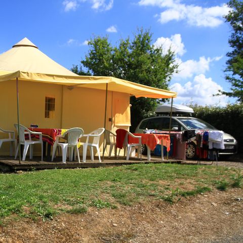 BUNGALOW DE LONA 5 personas - Estándar 25 m² (2 dormitorios) con instalaciones sanitarias