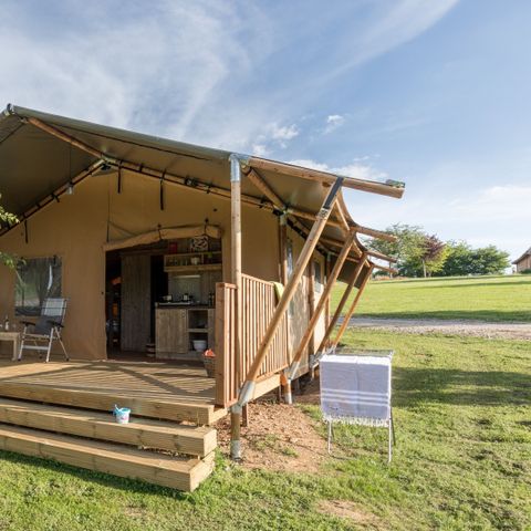 Safaritent 4 personen - > NIEUWE Premium Safari tent met 2 slaapkamers