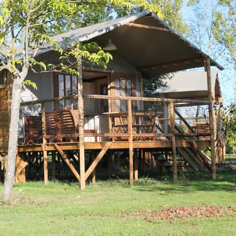 TIENDA DE LONA Y MADERA 5 personas - Cabane Lodge (inusual 2017)