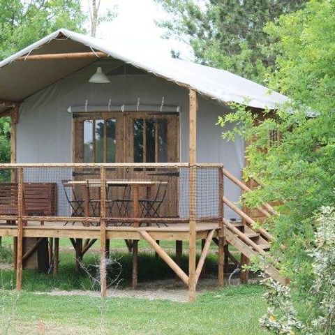 TENTE TOILE ET BOIS 4 personnes - Cabane Lodge (insolite 2017)